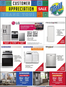 Trail Appliances - Alberta and Saskatchewan - Weekly Flyer Specials